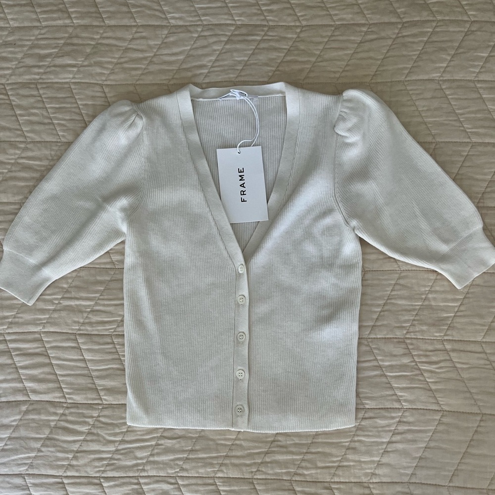 White Cardigan Size XS / FRAME / NWT